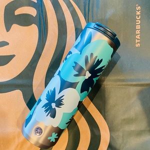 Starbucks 🧜‍♀️ Tiffany Blue Spring Floral Tumbler